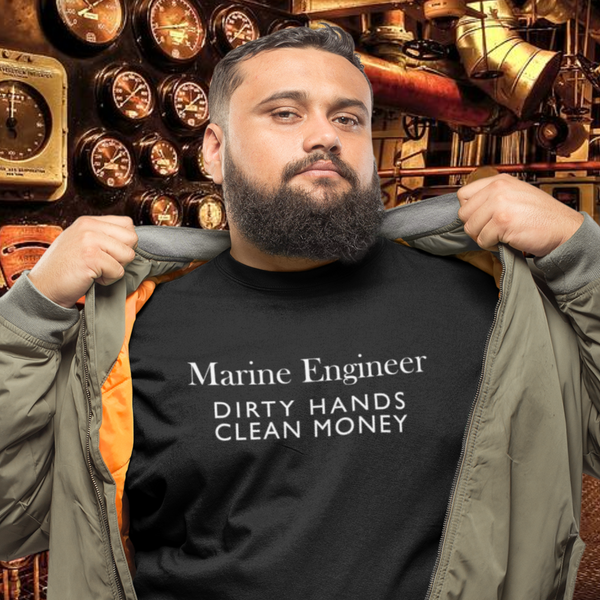 Dirty Hands Marine Engineer    Gildan Cotton T-Shirt