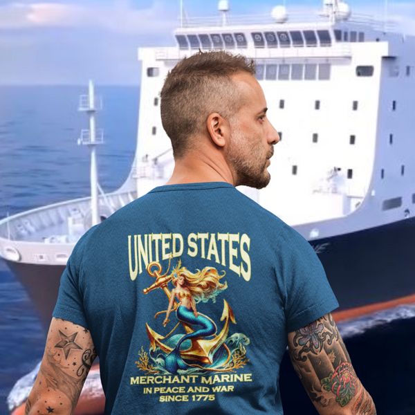 USMM Mermaid Anchor Tee BACK