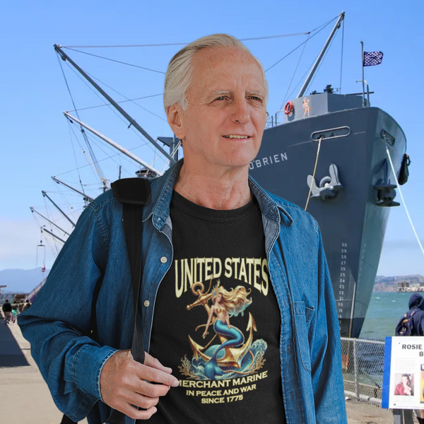 USMM Mermaid Anchor Tee FRONT