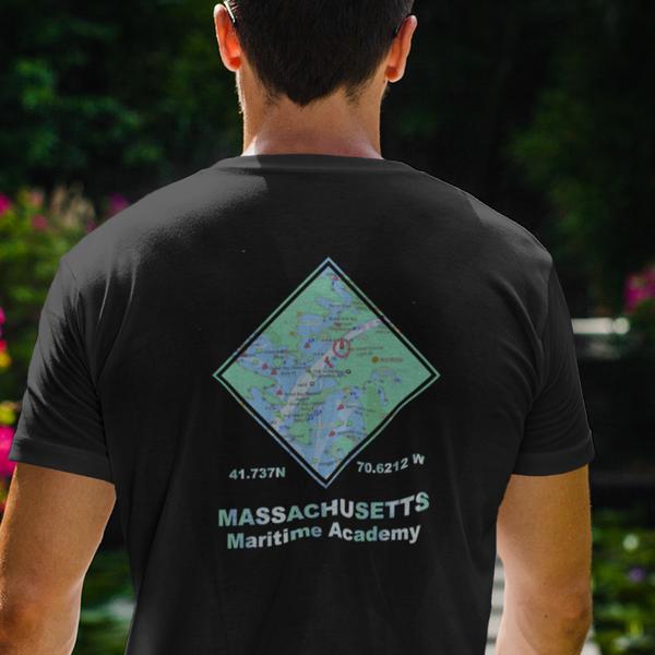 mass maritime academy colorful chart United States Merchant Marine Navy Nautical & Maritime T- Shirt design