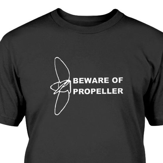 propeller warning on united states merchant marine ship