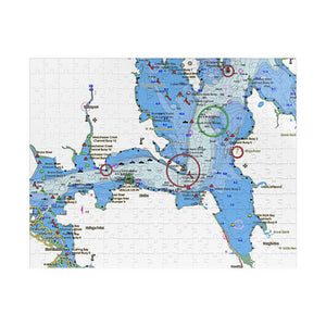 Puzzle Navigational Chart for NY Maritime and USMMA Academys