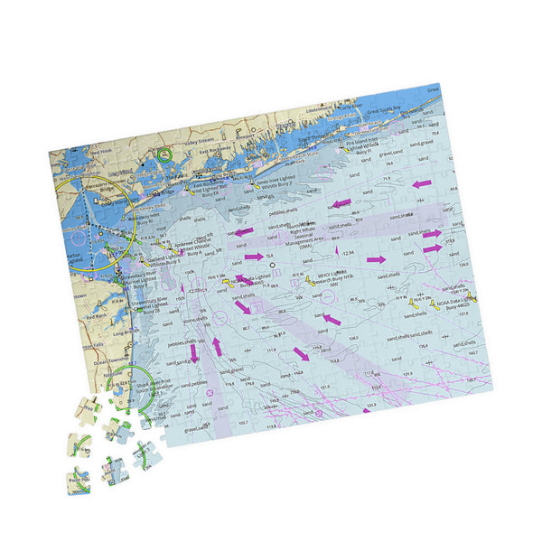 NY NJ Entrance Navigational Chart Puzzle