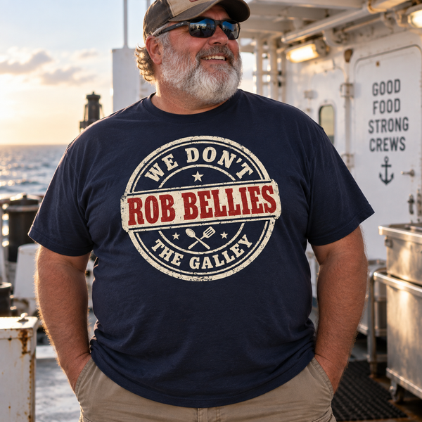 We Don't Rob Bellies – The Galley T-Shirt