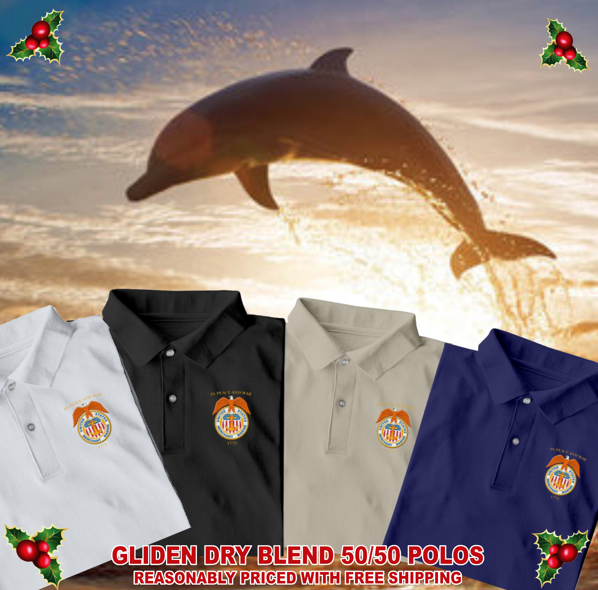 USMM Polo with Emblem on front