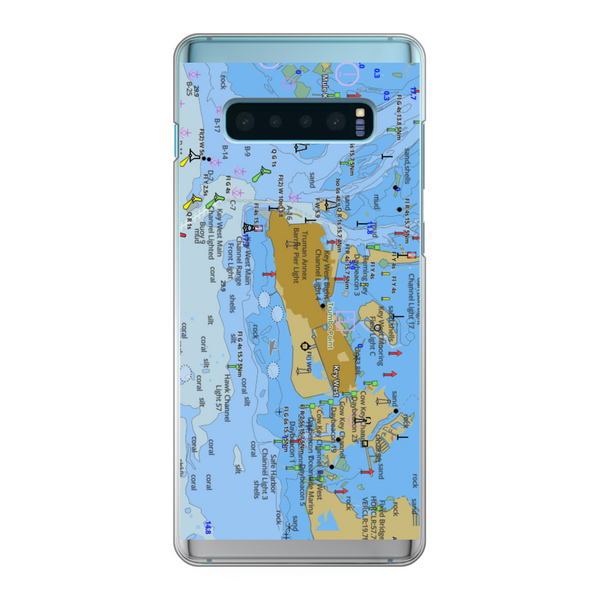 Key West Back Printed Transparent Hard Phone Case
