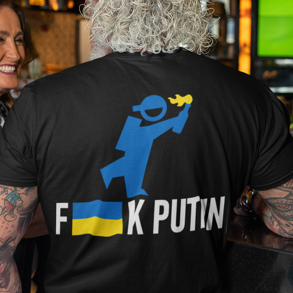 Ukraine Fundraising F Putin (Back) T-Shirt