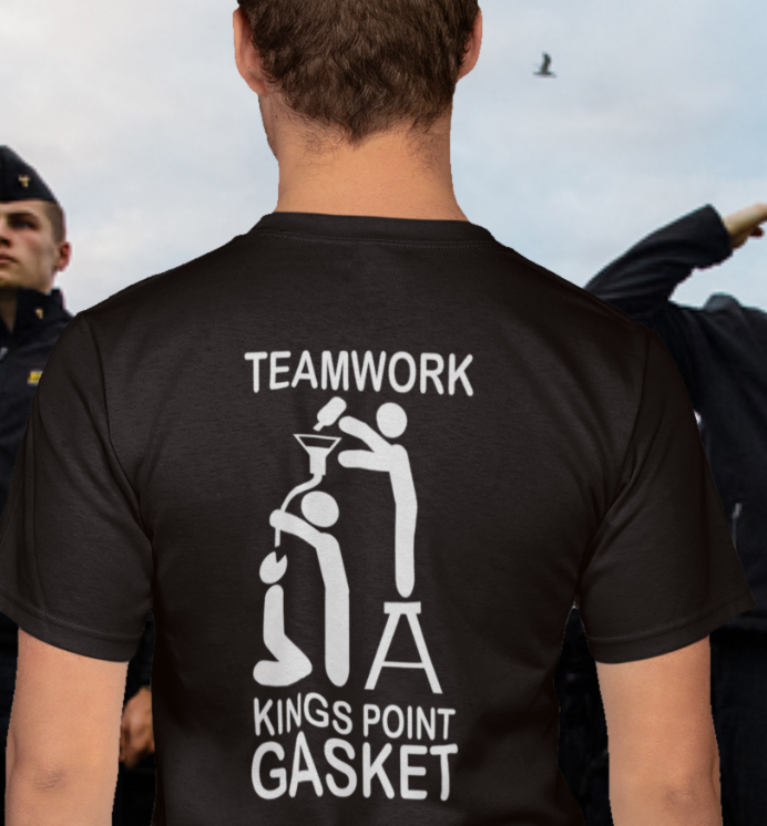 Teamwork Gasket T-Shirt United States Merchant Marine – Deep