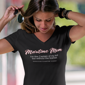 Maritime Mom  MMA -   Port & Company Ladies Fan Favorite V Neck Tee