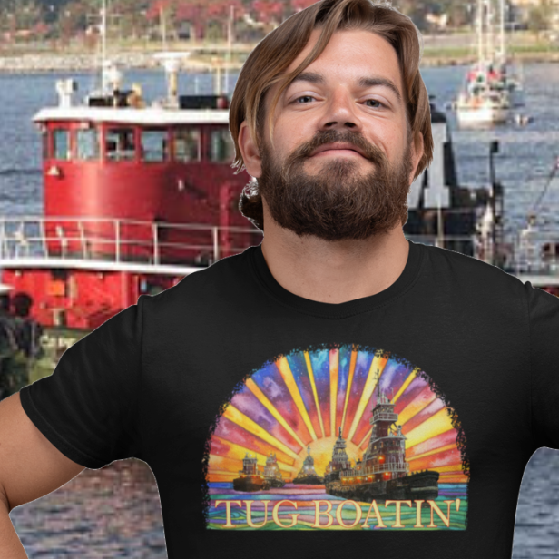 Tug Boatin Front T-Shirt