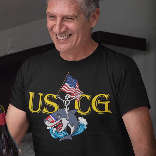 USCG Shark and Flag T-Shirt